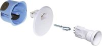 EUR'OHM DCL Eco boîte de jonction étanche - 2 entrées ICTA + 2 entrées de câble + douille E27 - Ø 67/68 mm - Air'metic - câble de gaine et de connexion