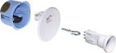 EUR'OHM DCL Eco boîte de jonction étanche - 2 entrées ICTA + 2 entrées de câble + douille E27 - Ø 67/68 mm - Air'metic - câble de gaine et de connexion