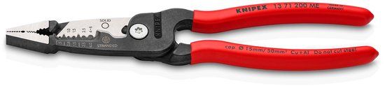 Knipex WireStripper metrisch kunststof greep, 200 mm, fijne 5 in 1 multifunctionele strip tang