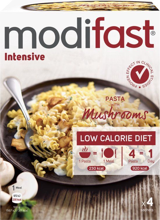 Modifast Intensive Pasta mushrooms LCD 4 x 62g