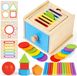 Jouet éducatif Montessori en bois pour tout-petits et bébés 1-3 ans