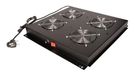 ROLINE Plafondventilator, 48,3 cm, 4 ventilatoren, aan/uit, zwart