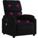 Maison Exclusive Fauteuil de massage inclinable noir similicuir