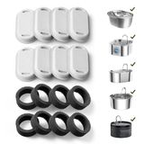 PETLIBRO Cat waterfonteinfilters, 8 stuks vervangende filters voor kattenwaterfontein, roestvrij staal, vervangende filters voor 2L huisdierwaterfontein voor katten en honden