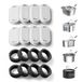 PETLIBRO Cat waterfonteinfilters, 8 stuks vervangende filters voor kattenwaterfontein, roestvrij staal, vervangende filters voor 2L huisdierwaterfontein voor katten en honden