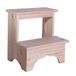 Aranaz Opstapje, lakvrije afwerking, ideaal voor huis, keuken, tuin of terras, binnen en buiten, voor volwassenen of kinderen, lakvrije afwerking, 40 cm (L) x 30 cm (D) x 40 cm (H)