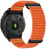 By Qubix Qubix Nylon Sport Loop bandje Oranje 26mm Quickfit voor Garmin Quatix 8 - 51mm