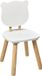Atmosphera Chaise enfant ours blanc et bois naturel