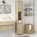 Maison Exclusive - Armoire de salle de bain chêne Sonoma, 30x30x183,5 cm
