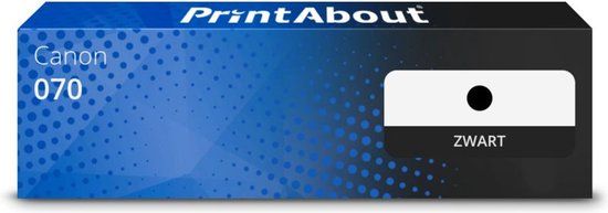 PrintAbout Huismerk Toner 070 Zwart geschikt voor Canon