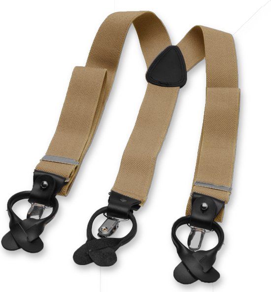 E.L. Cravatte Bretels - Luxe - Beige - Heren - One size - Beige