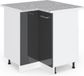 Vicco R-Line Hoekkast – 75.6 cm, WB Marmer Antraciet Hoogglans
