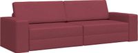 vidaXL Slaapbank Wijnrood Stof 245 x 78 x 77 cm