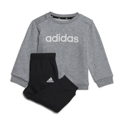 adidas adidas Sportswear joggingpak grijs melange/zwart