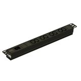 APC Easy PDU EPDU1016B - PDU - 1U - 8x C13 - 16A - C20 stekker