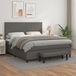 Maison Exclusive - Lit boxspring avec matelas gris 160x200 cm Simili cuir