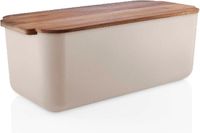 Eva Solo Broodtrommel met Deksel, Zandkleur, Kunststof, Bamboe, 42 x 19 x 16 cm