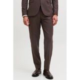 JACK & JONES PREMIUM super slim fit pantalon met wol - donkerbruin