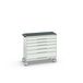 Bott Verso Mobiele Kast | 1050x550x965mm | 6 Laden | Top Tray | RAL 7035