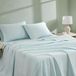 Linen Closet Aqua King lakens 4-delige set van biologisch katoen