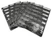 Plateaux de présentation 10 x 42 compartiments - Transparent - Durable - Adapté aux bouchons de bouteille - Dimensions : 24 x 29,5 cm - Récipient à bouchons