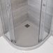 Rockwell Receveur de douche 90 x 90 cm quart de rond Gris clair SMC Effet pierre