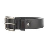 Ceinture en cuir - Noir - Gravée - 90