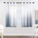 Allecto plus Voile rideaux 175 cm long Gris et Blanc faux lin dégradé œillet salon enfants chambre