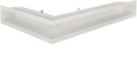 KOTARBAU® Ventilatierooster, Staal, Hoekig, 40/60 cm, Rechts, Wit