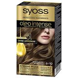 SYOSS Syoss Oleo Intense olieverf 6-10 donkerblond niveau 3 (3 x 115 ml) permanente oliehaarkleur zonder ammoniak