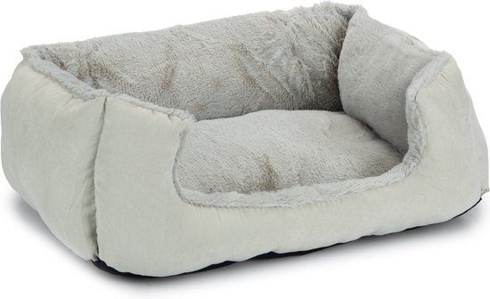 Beeztees Baboo Kattenmand - Pluche - Grijs - 48x37x18 cm