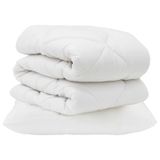 VidaXL 3376739 Housse de couette blanc microfibre