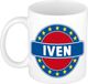 Bellatio Decorations Iven naam koffie mok / beker 300 ml - namen mokken