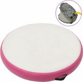 vidaXL Gymnastiekmat met pomp opblaasbaar 100x100x15 cm PVC roze