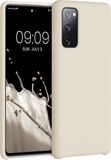 kwmobile Samsung Galaxy S20 FE hoesje - Zachte case in mat crème