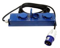 Gimeg Elektra CEE Verdeeldoos - 20 m - 3-weg - IP44 - Blauw