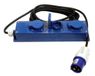 Gimeg Elektra CEE Verdeeldoos - 20 m - 3-weg - IP44 - Blauw