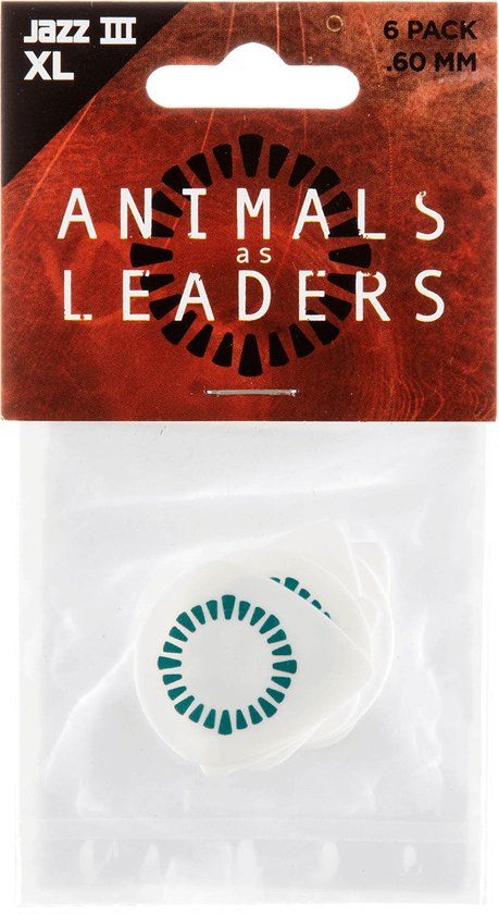 Aalp03 Jim Dunlop Animal As Leaders Tortex Player's Pack Plectrums - 0.60 mm - Meerkleurig