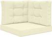 vidaXL Coussin de banc d'extérieur Polyester Crème 60 x 60 cm