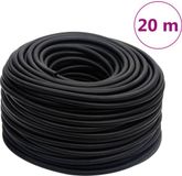 vidaXL Luchtslang Hybride 0,6'' 20 m Rubber en PVC Zwart
