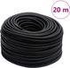 vidaXL Luchtslang Hybride 0,6'' 20 m Rubber en PVC Zwart