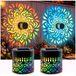 Lampe murale solaire au design mandala – Lampe d'extérieur automatique à énergie solaire