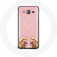 Maniacase Hoesje voor Samsung Galaxy J7 Dogue de Bordeaux symmetrische foto