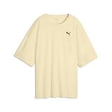 PUMA Wardrobe Essentials oversized T-shirt voor dames XL, Buttercream Yellow