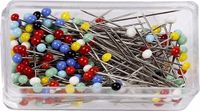 Épingles - 400x pièces - 31 mm - coloré - épingles de couture pour loisirs créatifs