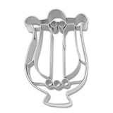 Staedter Lyre-vormige koekjessteker, zilver, 6 cm