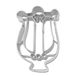 Staedter Lyre-vormige koekjessteker, zilver, 6 cm