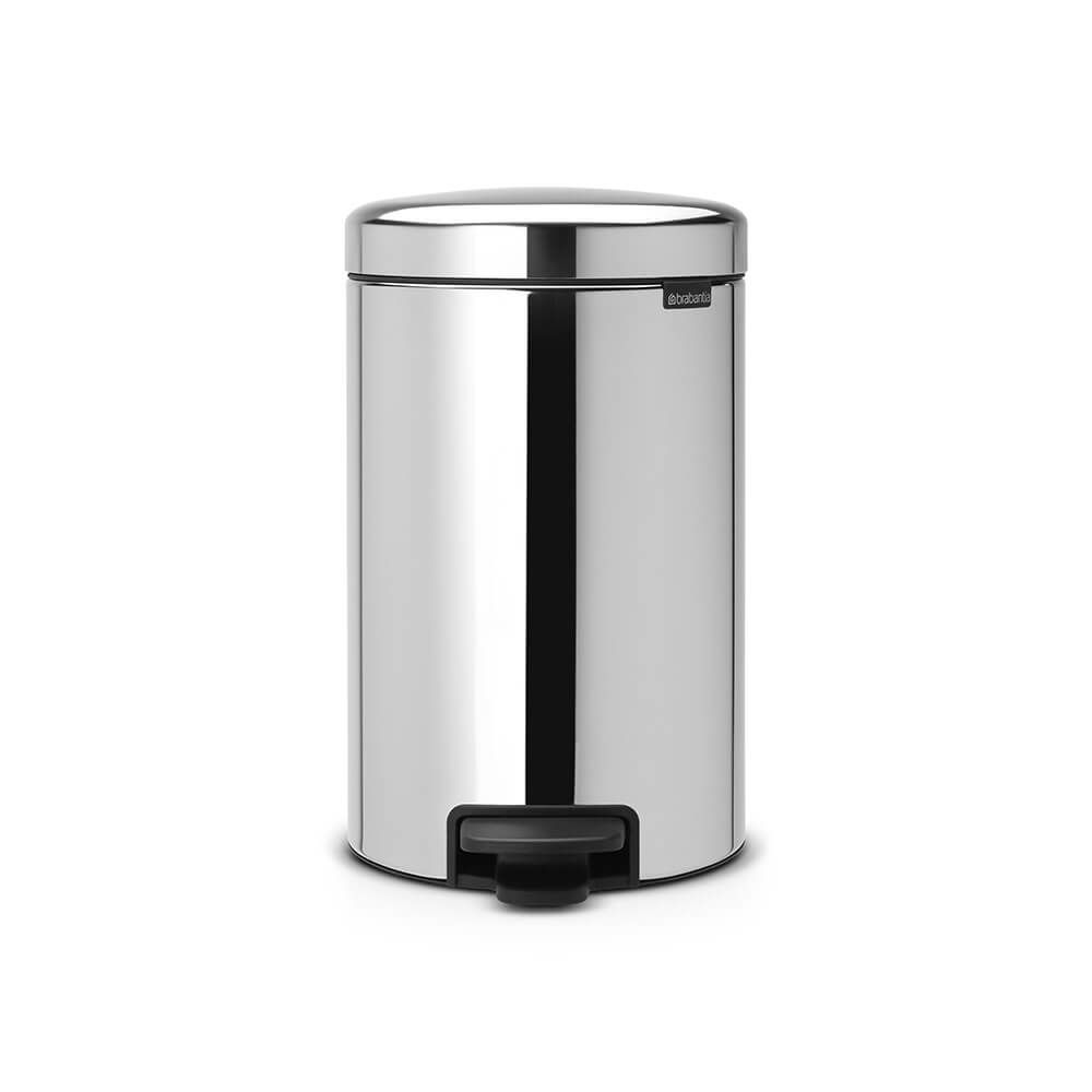 Brabantia NewIcon Prullenbak - 12 liter - Brilliant Steel