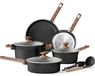 Set de 10 casseroles à induction avec revêtement antiadhésif