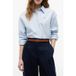 Tommy Hilfiger Summer Poplin Ls Boxy Breezy Blue